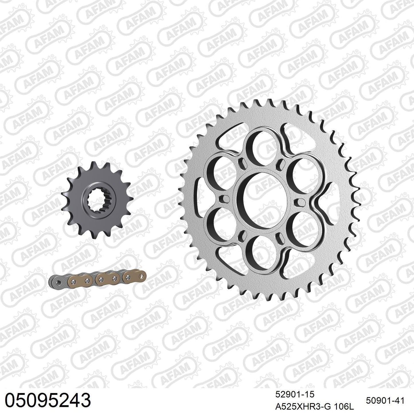 Kit chaîne AFAM Ducati 1199 Panigale R (2013-2014)