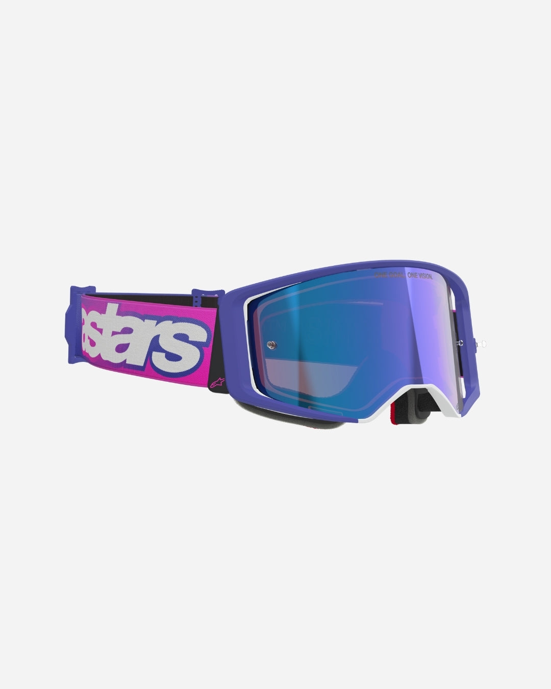 Masques Alpinestars Supertech Vision Vista - Violet/Rose Fluo Miroir Bleu