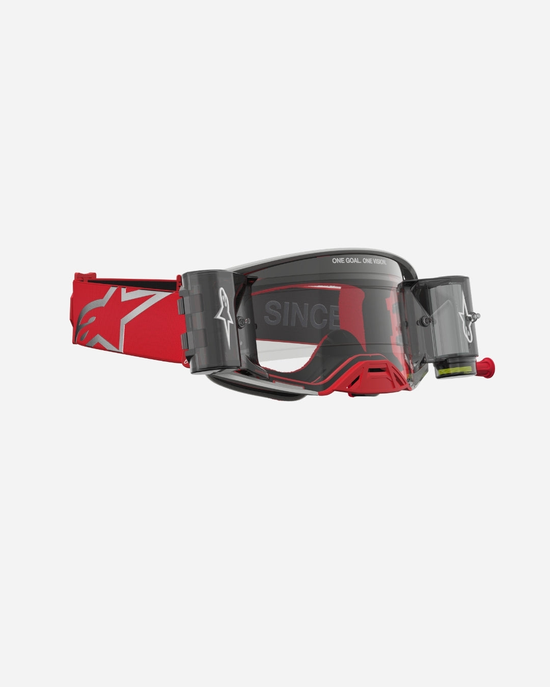 Alpinestars Supertech Firma Roll Off Goggles - Red/Silver/Clear
