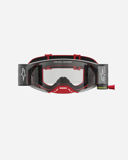 Alpinestars Supertech Firma Roll Off Goggles - Red/Silver/Clear