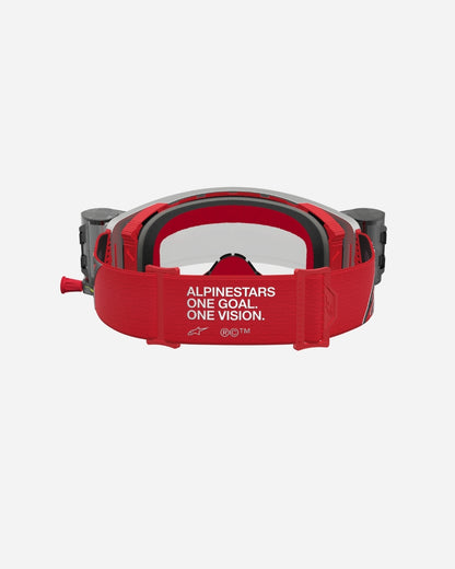 Alpinestars Supertech Firma Roll Off Goggles - Red/Silver/Clear
