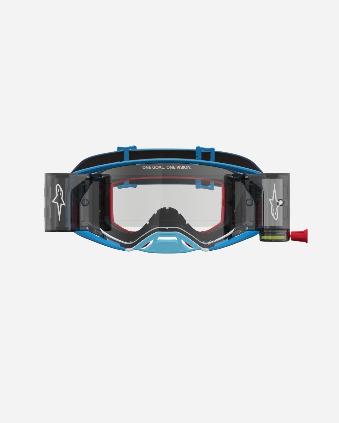 Alpinestars Supertech Firma Roll Off Goggles - Blue/Silver/Clear
