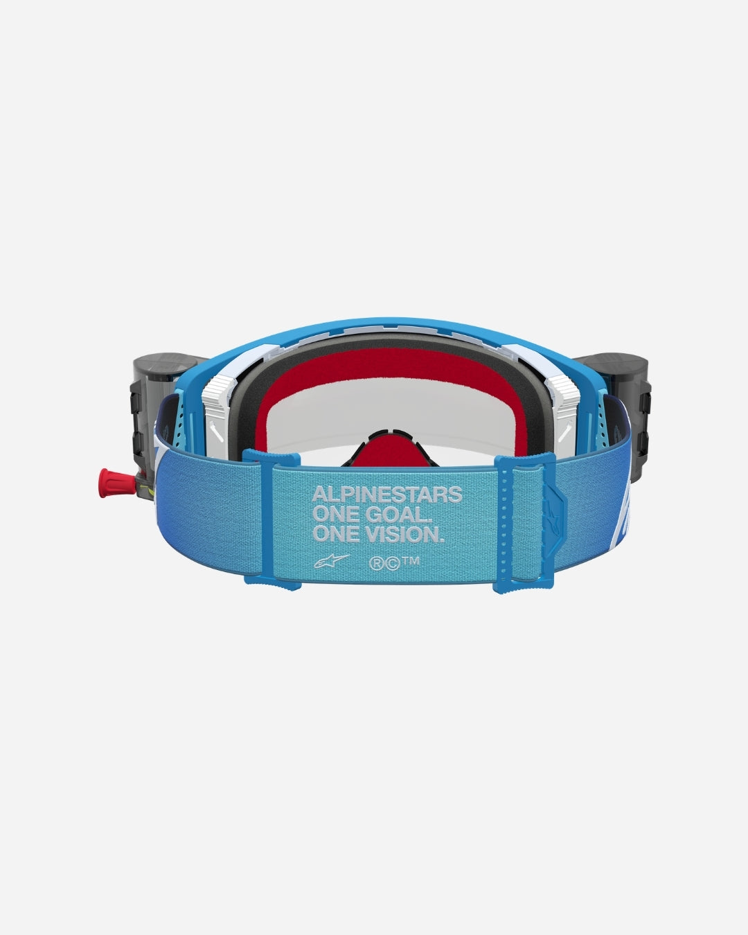 Alpinestars Supertech Firma Roll Off Goggles - Blue/Silver/Clear