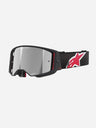 Masques Alpinestars Supertech Corp - Noir/Rouge Miroir Argent