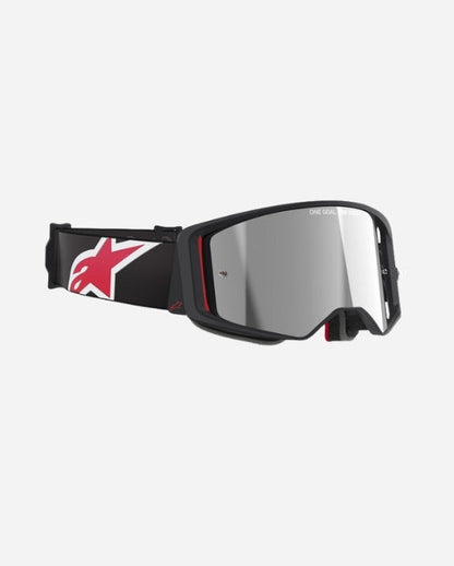Masques Alpinestars Supertech Corp - Noir/Rouge Miroir Argent