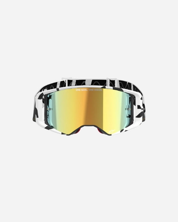 Masques Alpinestars Supertech Corp - Blanc/Or Miroir Or