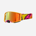 Alpinestars Supertech Corp Goggles - Yellow/Pink Red Mirror