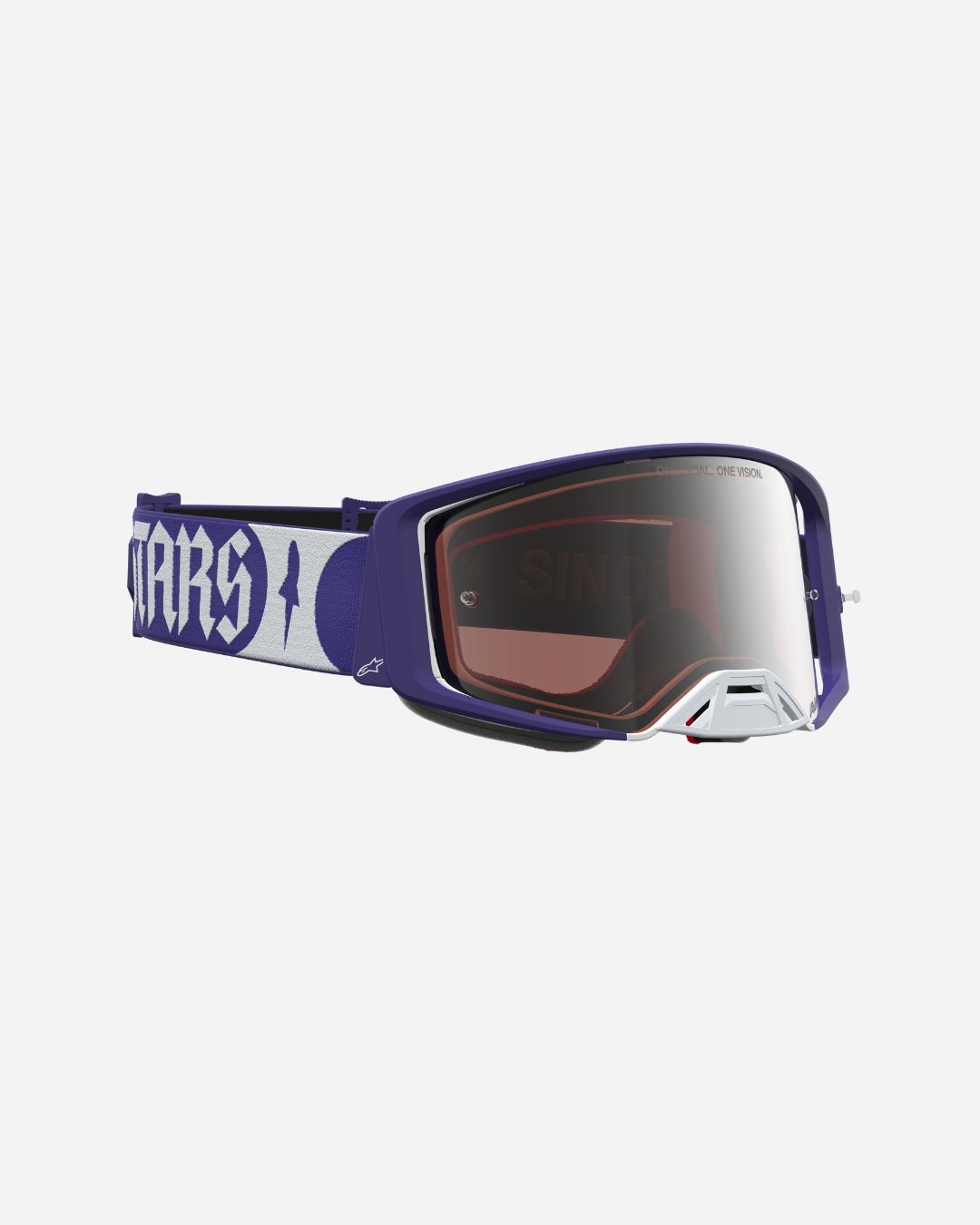 Alpinestars Supertech Atrox Goggles - Deep Blue/White/Mirror Silver