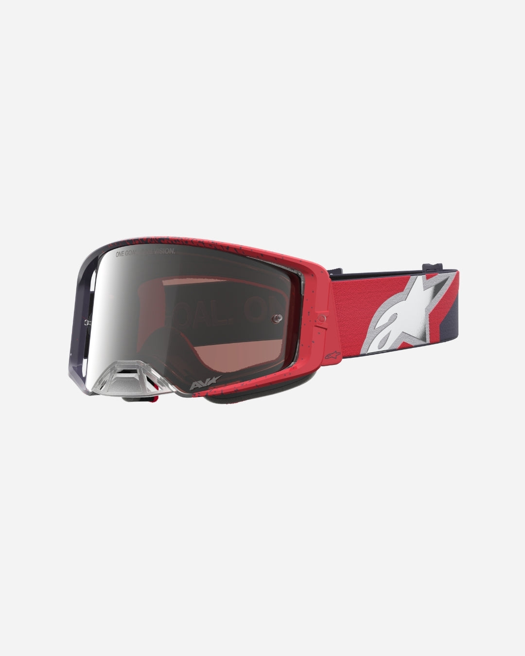 Alpinestars Supertech Hiten Goggles - Black/Red/Mirror Silver