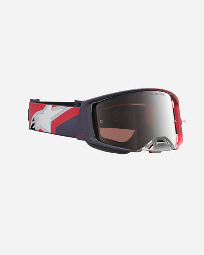 Alpinestars Supertech Hiten Goggles - Black/Red/Mirror Silver