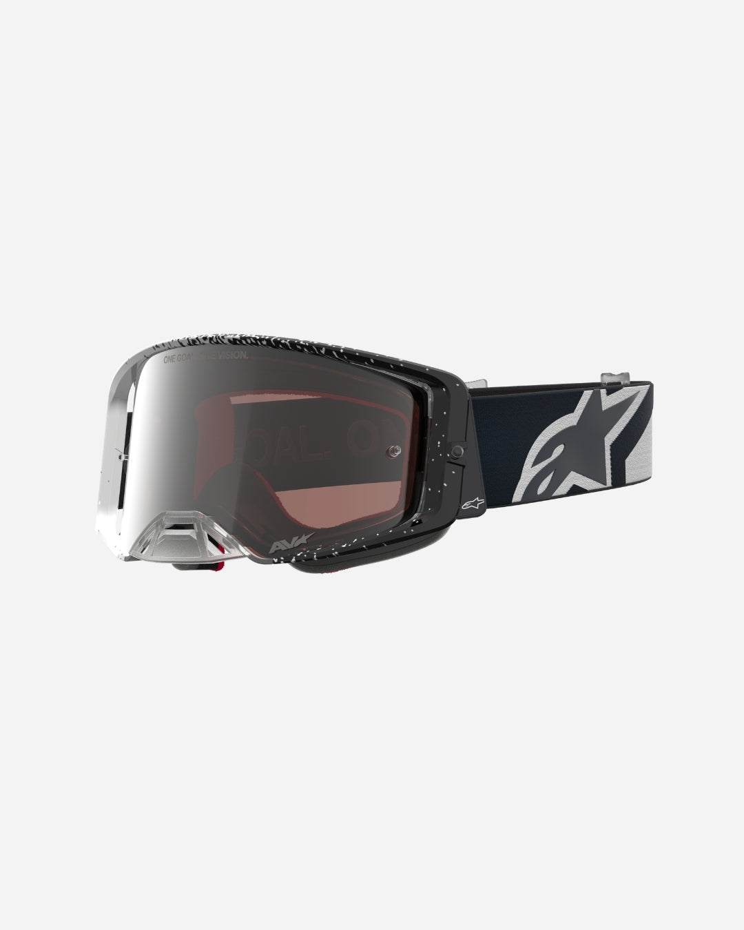 Alpinestars Supertech Hiten Goggles - White/Black/Mirror Silver