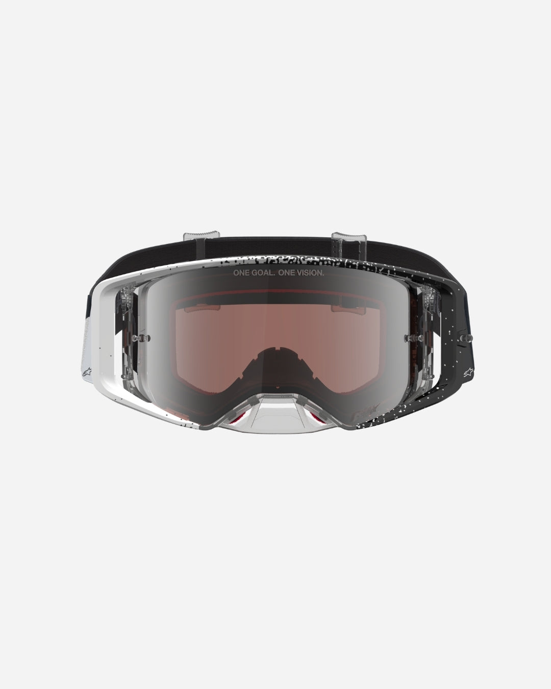 Alpinestars Supertech Hiten Goggles - White/Black/Mirror Silver
