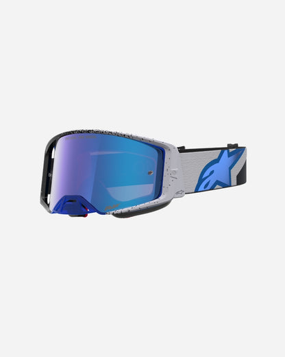 Alpinestars Supertech Hiten Goggles - Black/Blithe Blue/Mirror Blue