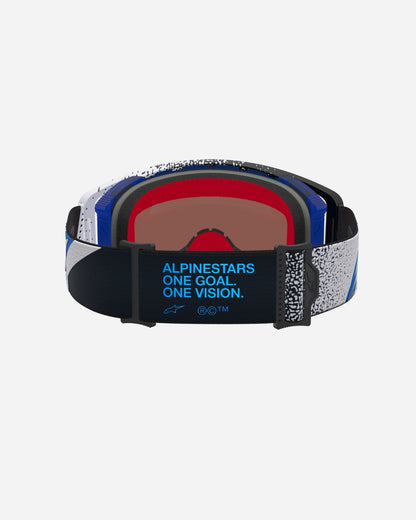 Alpinestars Supertech Hiten Goggles - Black/Blithe Blue/Mirror Blue