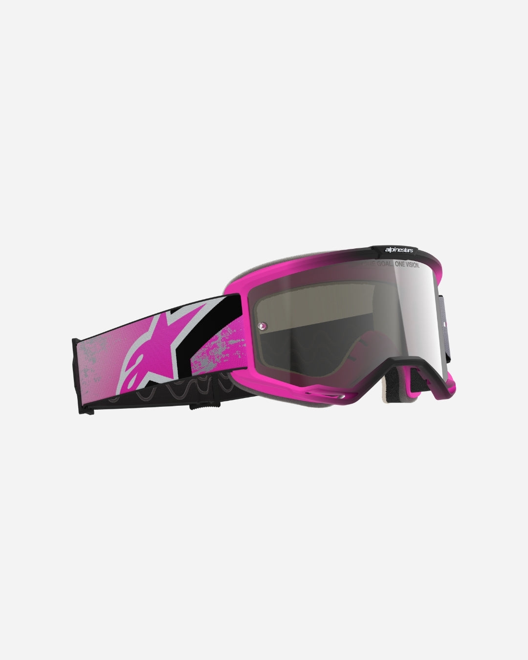Masques Alpinestars Vision 5 Lahnd - Fer/Rose Fluo Miroir Argent