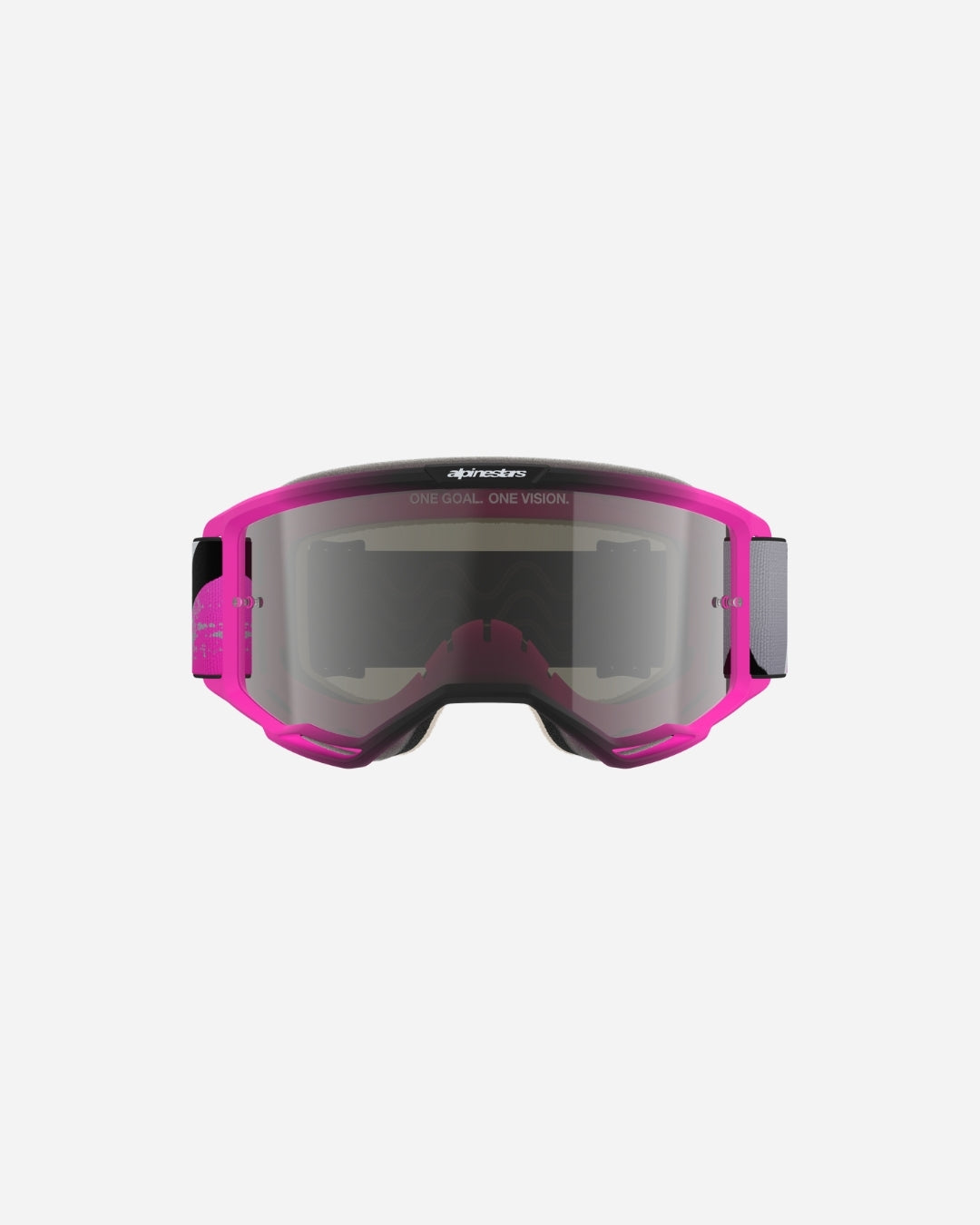 Masques Alpinestars Vision 5 Lahnd - Fer/Rose Fluo Miroir Argent