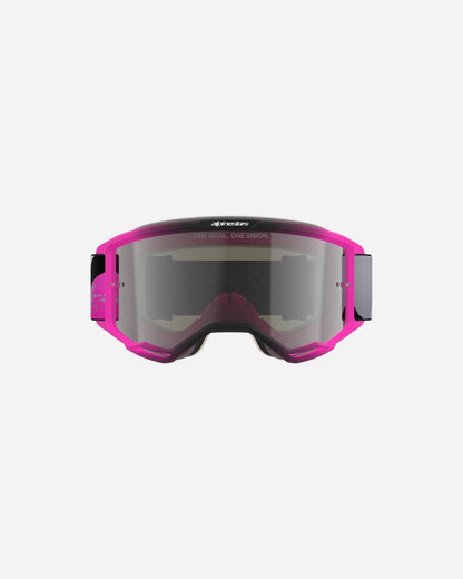Masques Alpinestars Vision 5 Lahnd - Fer/Rose Fluo Miroir Argent