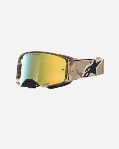 Alpinestars Supertech Lone Goggles - Desert Camo/Mirror Gold