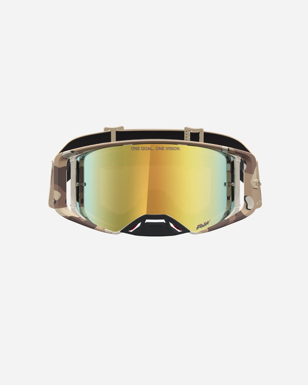 Alpinestars Supertech Lone Goggles - Desert Camo/Mirror Gold