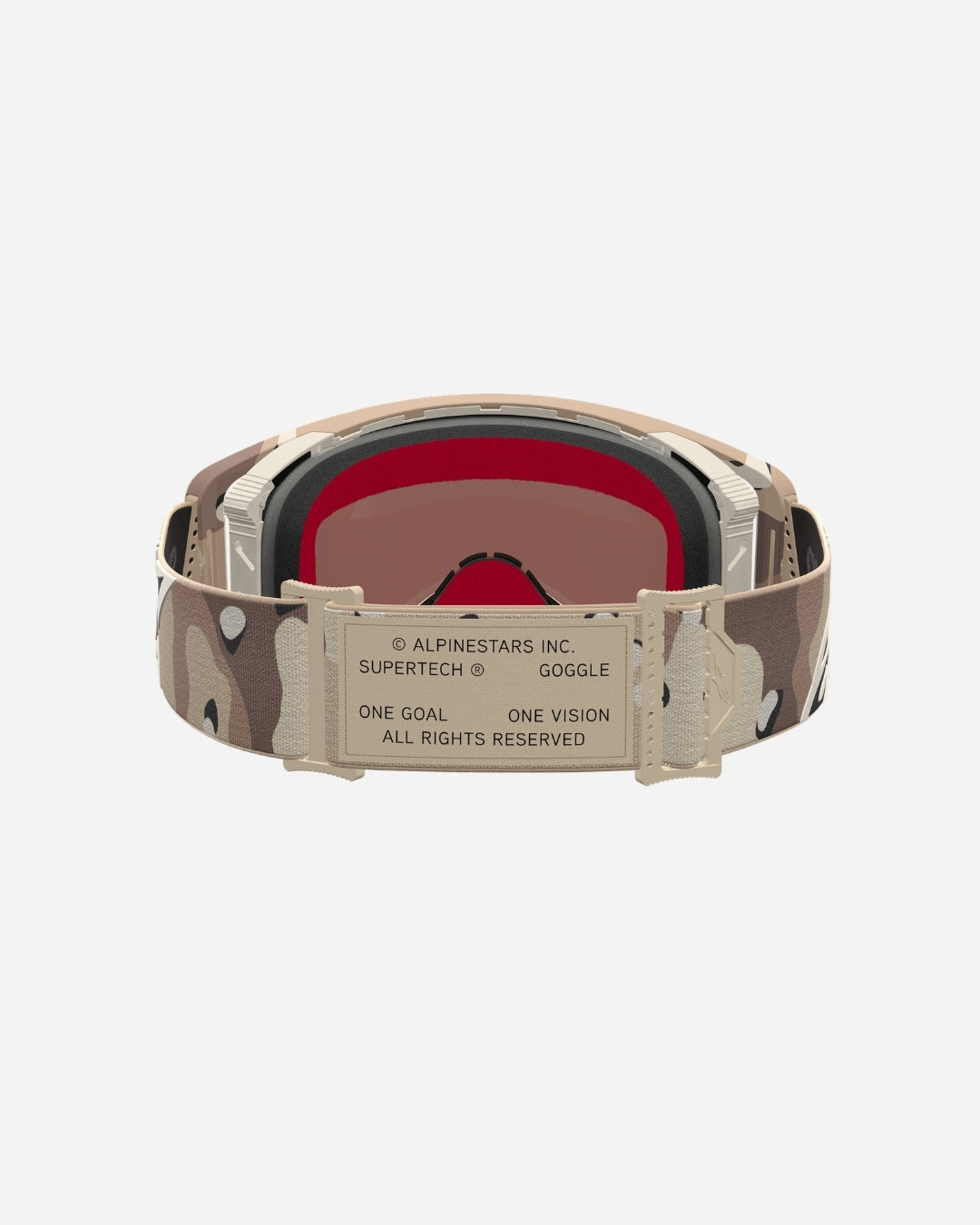 Alpinestars Supertech Lone Goggles - Desert Camo/Mirror Gold