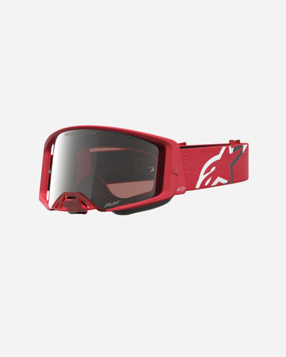 Alpinestars Supertech Vesta Goggles - Red Fluo/Chrome/Mirror Silver