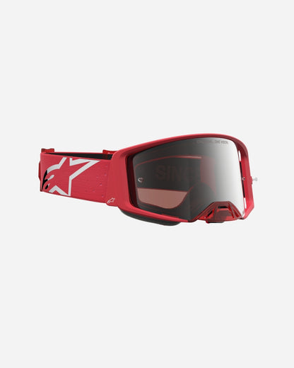 Alpinestars Supertech Vesta Goggles - Red Fluo/Chrome/Mirror Silver