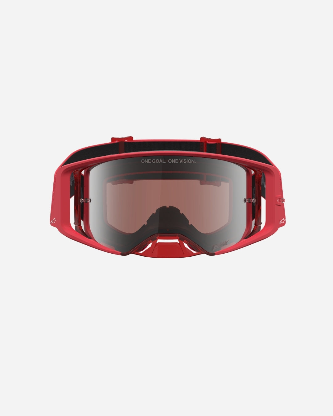 Alpinestars Supertech Vesta Goggles - Red Fluo/Chrome/Mirror Silver