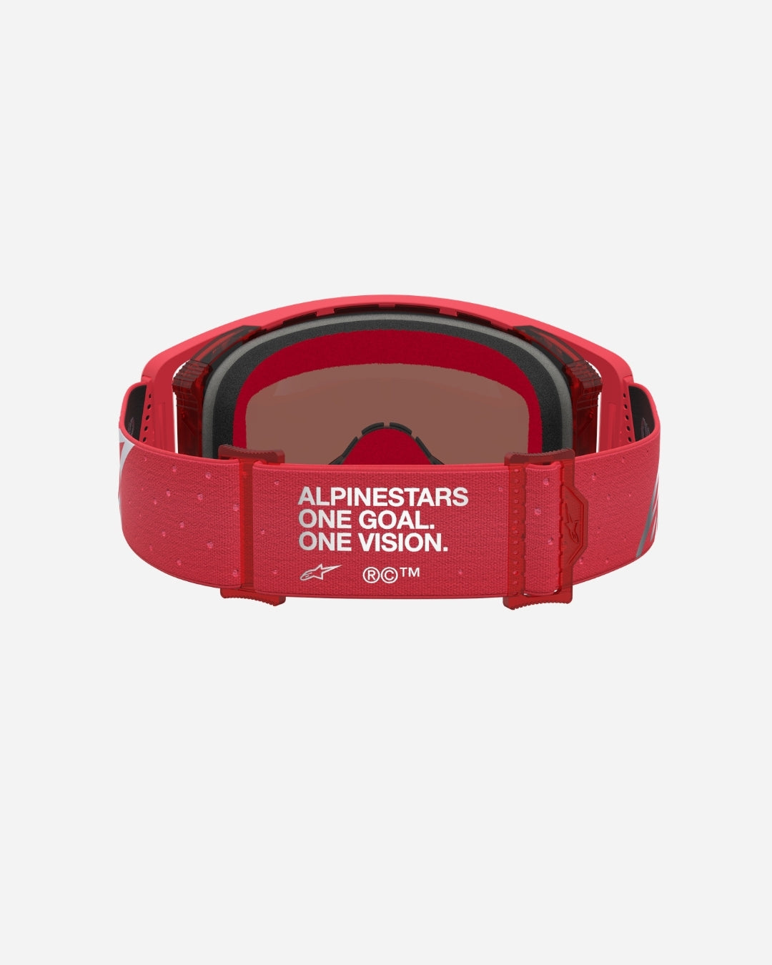 Alpinestars Supertech Vesta Goggles - Red Fluo/Chrome/Mirror Silver