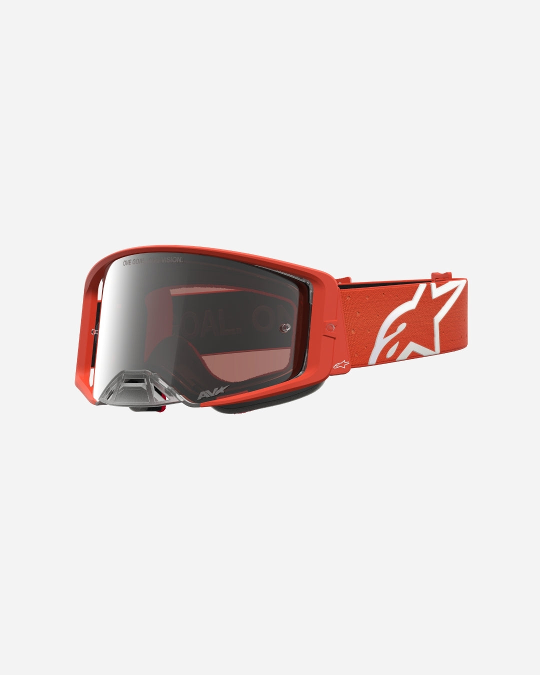 Alpinestars Supertech Vesta Goggles - Orange/Silver/Mirror Silver