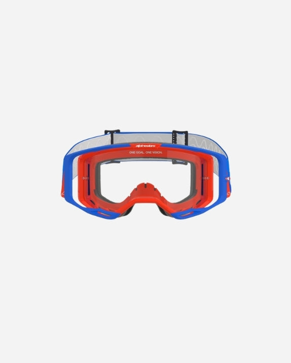 Masques Alpinestars Vision 8 Wordmark - Bleu/Rouge