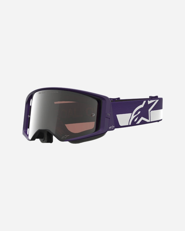 Limitierte Auflage HUNTA96 XXV Supertech Vision Maske – Violett/Weiß/Lila-Weiß/Silber-Spiegel