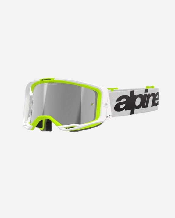 Alpinestars Goggle Goggle Vision 8 Wordmark - Wht/ylw