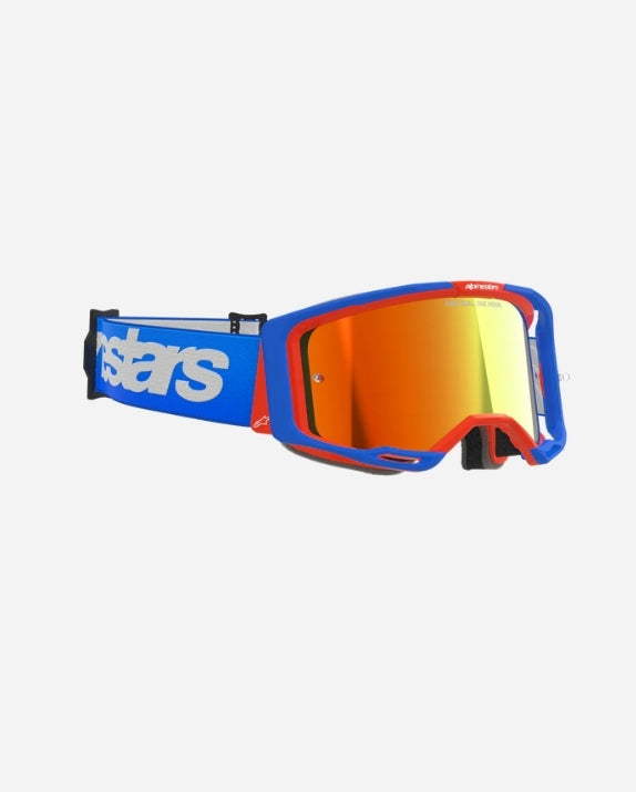 Masques Alpinestars Vision 8 Wordmark - Bleu/Orange
