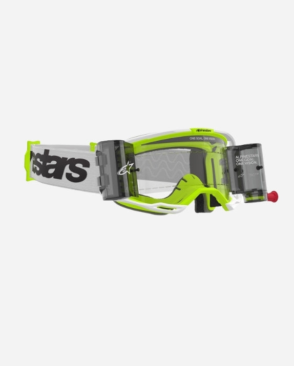 Masques Alpinestars Vision 8 Wordmark - Blanc/Jaune