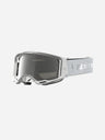 Alpinestars Vision 8 Amber Goggles - White/Silver/Mirror Silver
