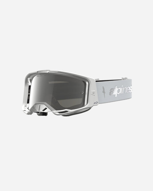Alpinestars Vision 8 Amber Goggles - White/Silver/Mirror Silver