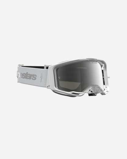 Alpinestars Vision 8 Amber Goggles - White/Silver/Mirror Silver