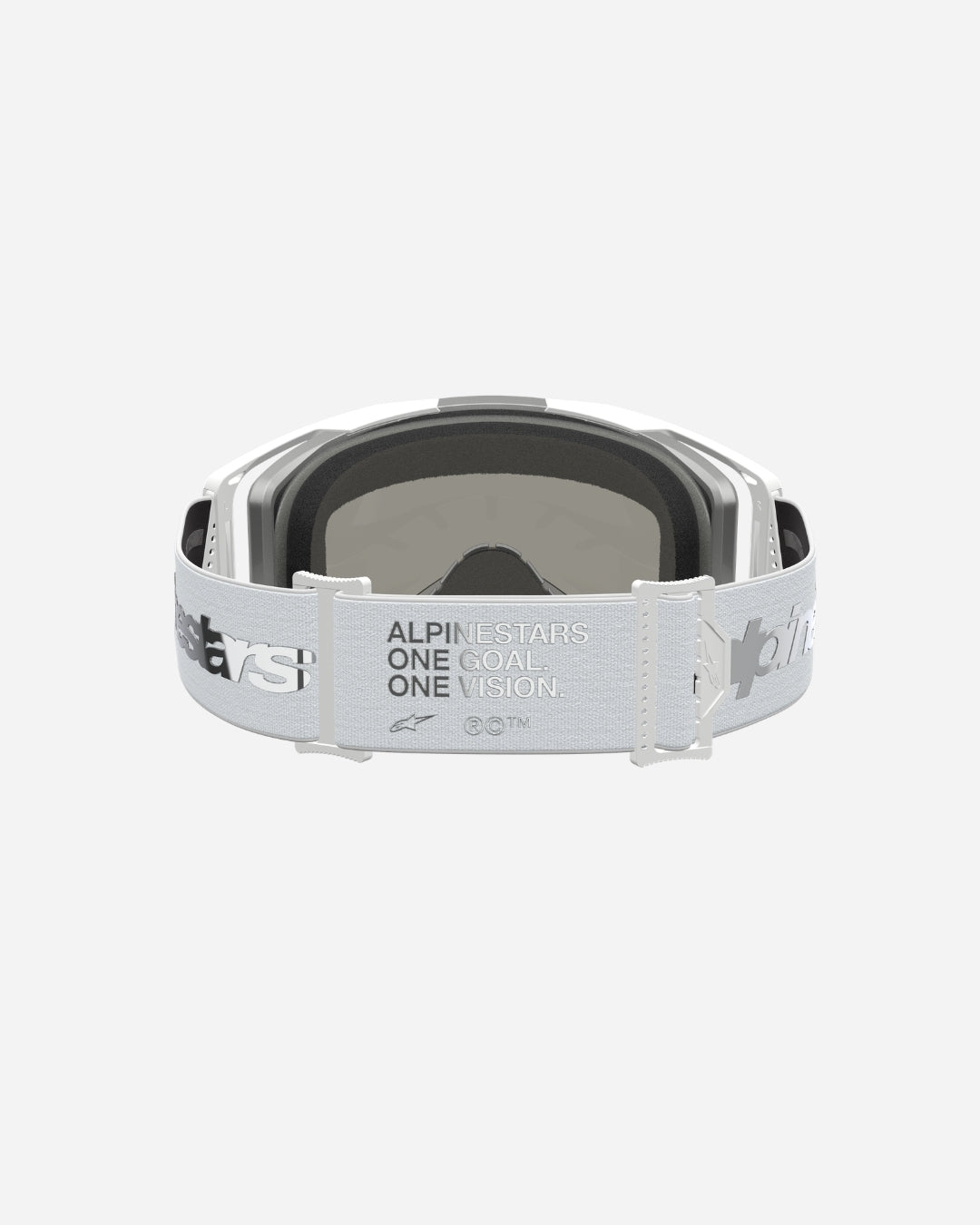 Alpinestars Vision 8 Amber Goggles - White/Silver/Mirror Silver