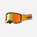 Maschera Alpinestars Vision 8 Amber - Rosso fuoco/Nero/Lente specchiata rossa