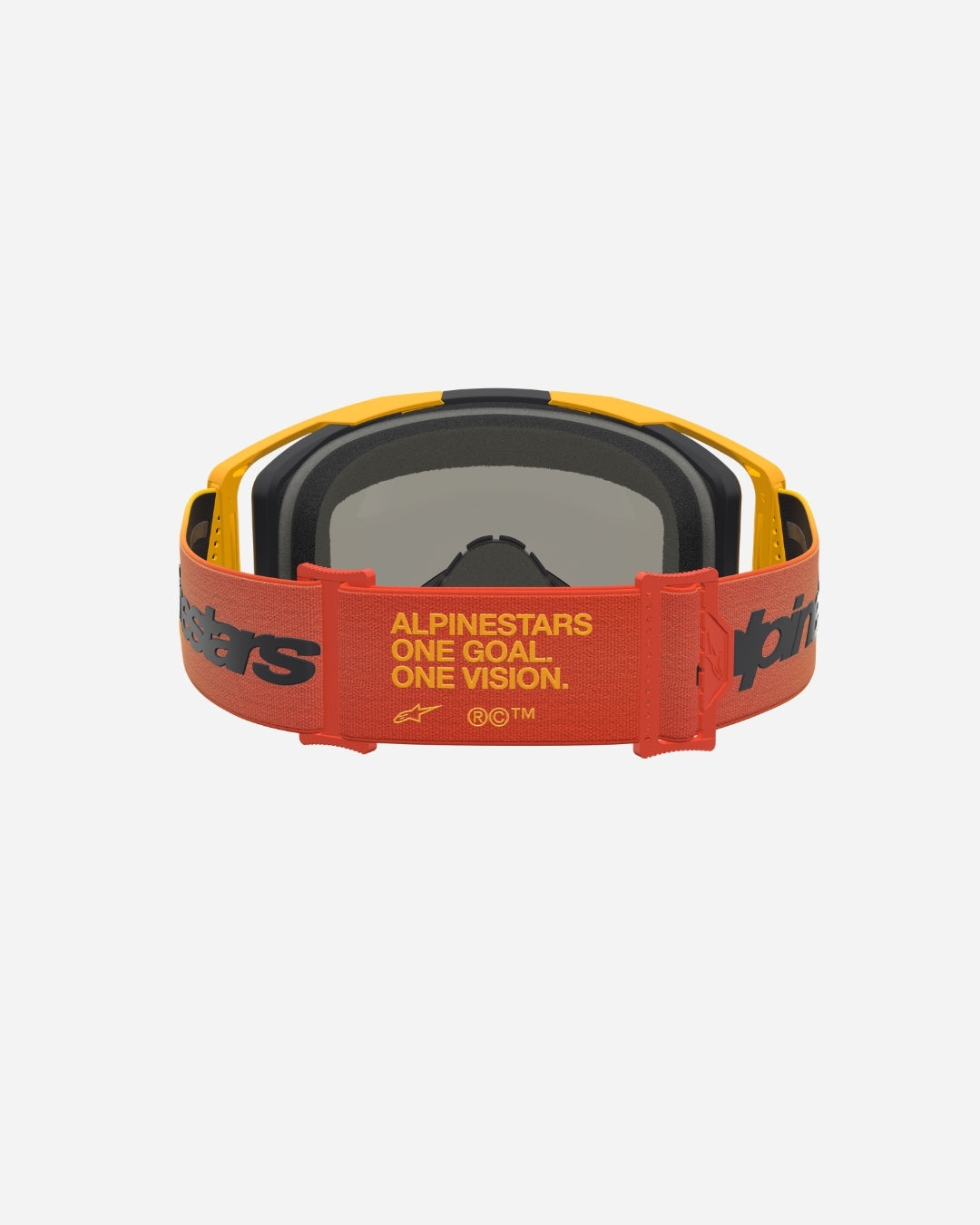 Alpinestars Vision 8 Amber Goggles - Fire Red/Black/Mirror Red