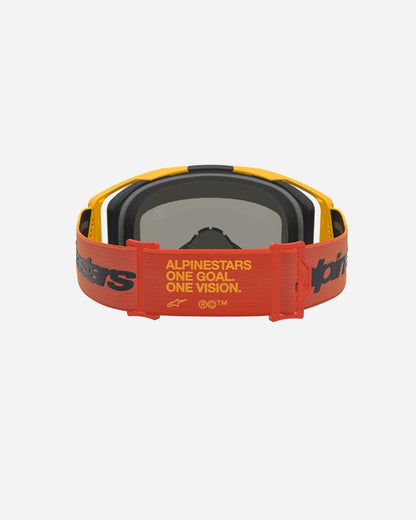 Alpinestars Vision 8 Amber Goggles - Fire Red/Black/Mirror Red