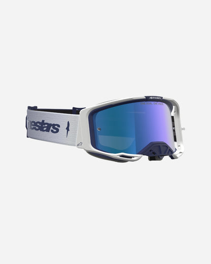 Alpinestars Vision 8 Amber Goggles - Navy/White/Mirror Blue