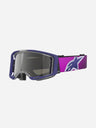 Masques Alpinestars Vision 8 Corp - Violet/Gris clair Miroir Argent