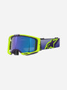 Masques Alpinestars Vision 8 Corp - Violet/Jaune Fluo Miroir Bleu