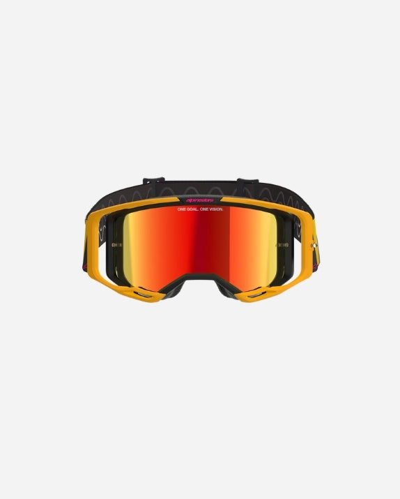 Masques Alpinestars Vision 8 Corp - Jaune/Rose Miroir Rouge