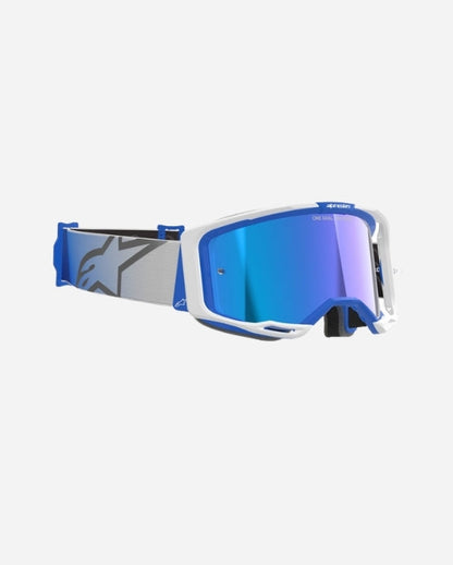 Masques Alpinestars Vision 8 Corp - Bleu/Blanc Miroir Bleu