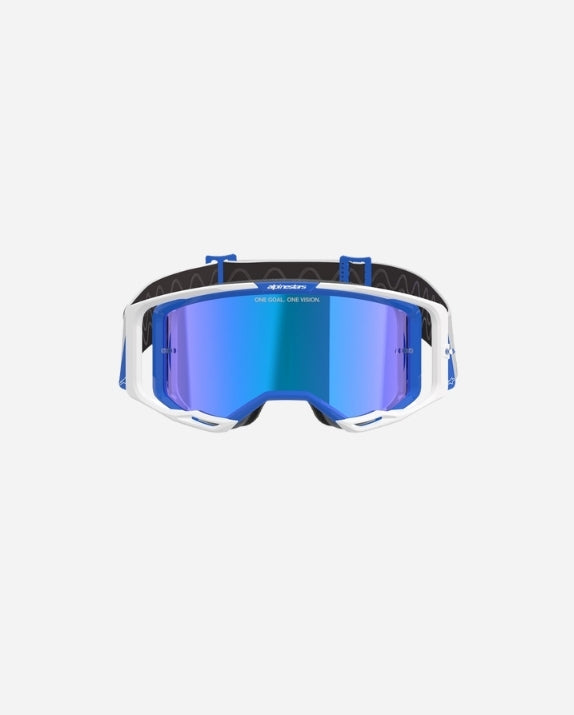 Masques Alpinestars Vision 8 Corp - Bleu/Blanc Miroir Bleu