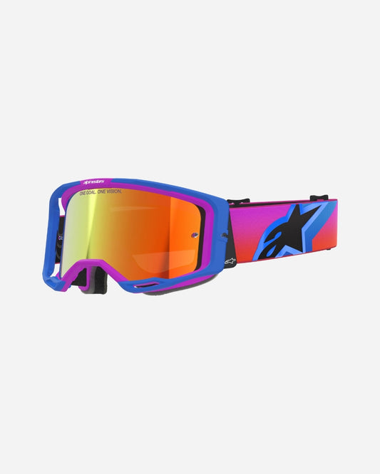 Masques Alpinestars Vision 8 Corp - Bleu UCLA/Violet/Orange Miroir Rouge