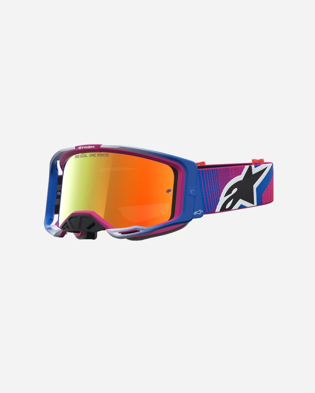 Alpinestars Vision 8 Maven Goggles - Fire Red/Black/Mirror Red