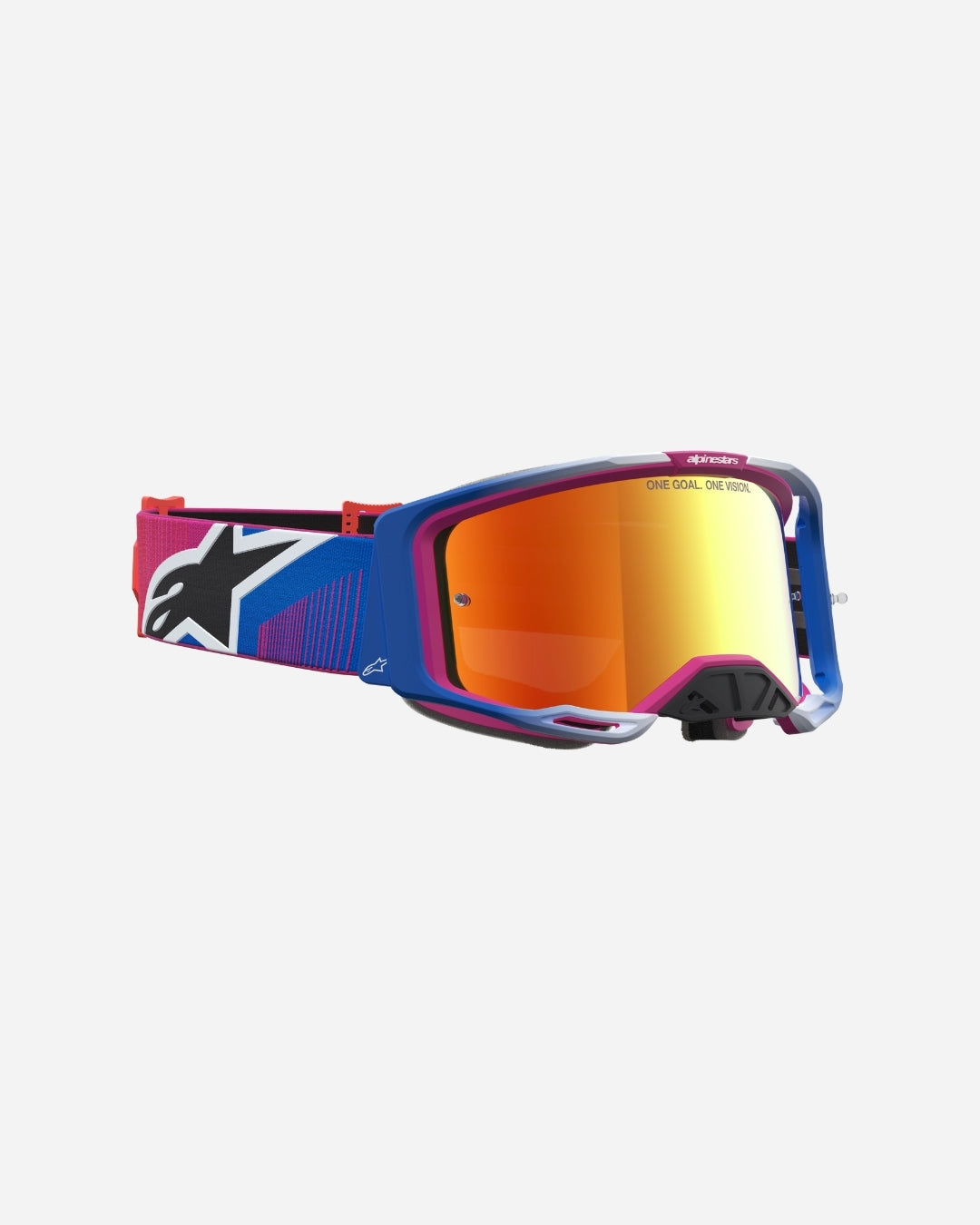 Alpinestars Vision 8 Maven Goggles - Fire Red/Black/Mirror Red